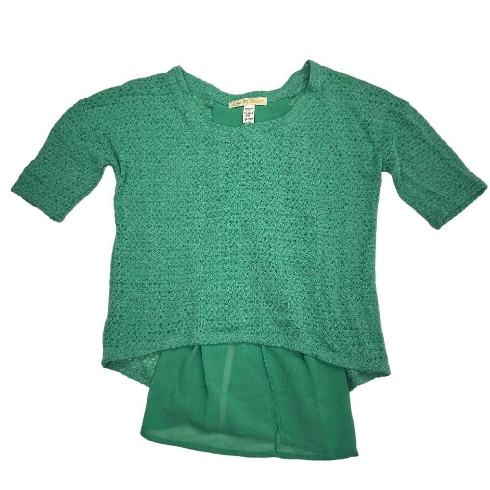 Love By Design Open Knit Sweater (M)